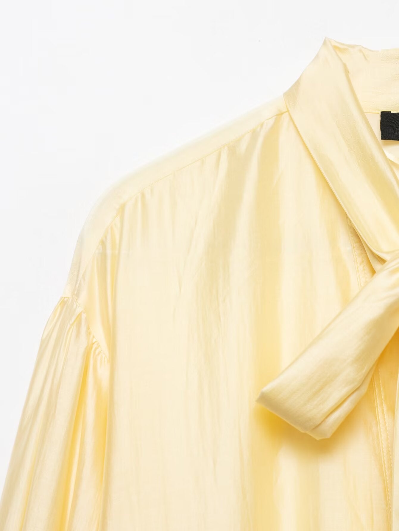 Women's Satin Bowknot Blouse