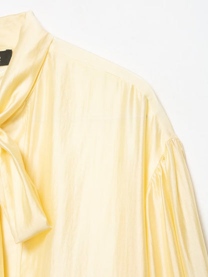 Women's Satin Bowknot Blouse