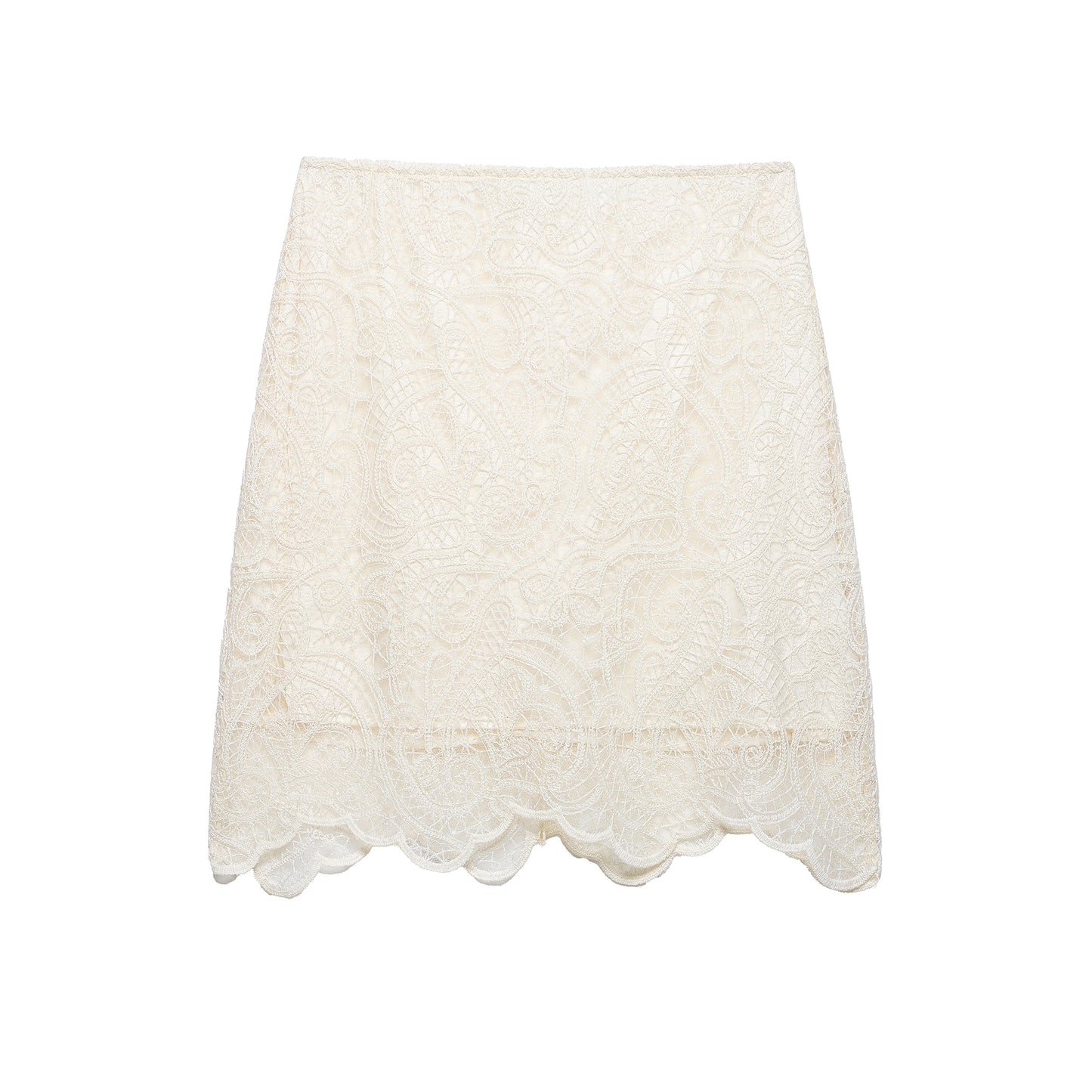 Spring Elegant Lantern Sleeve Lace Skirt Two Piece Set New Arrivals