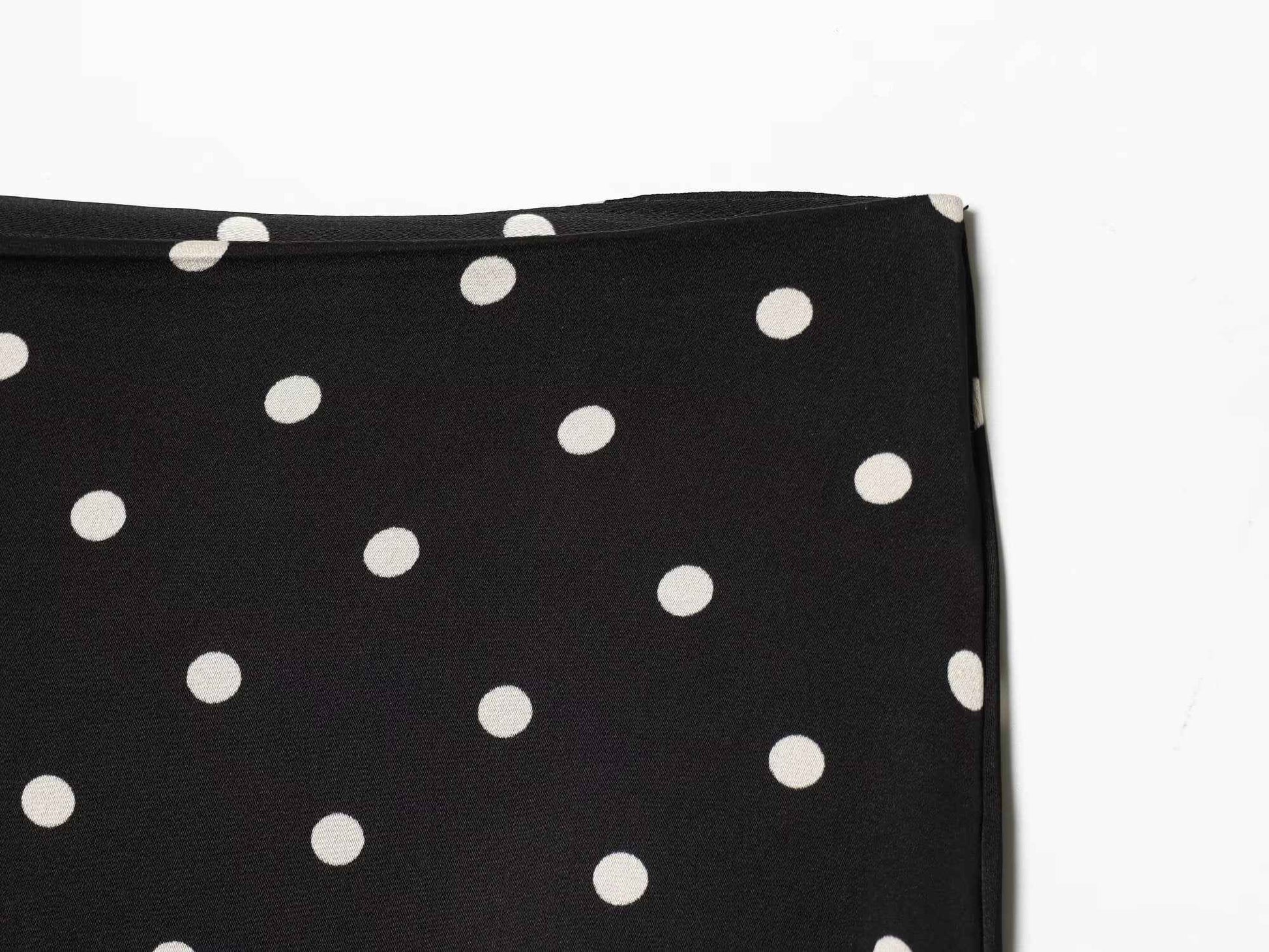 Lace Stitching Polka Dot Printed Skirt