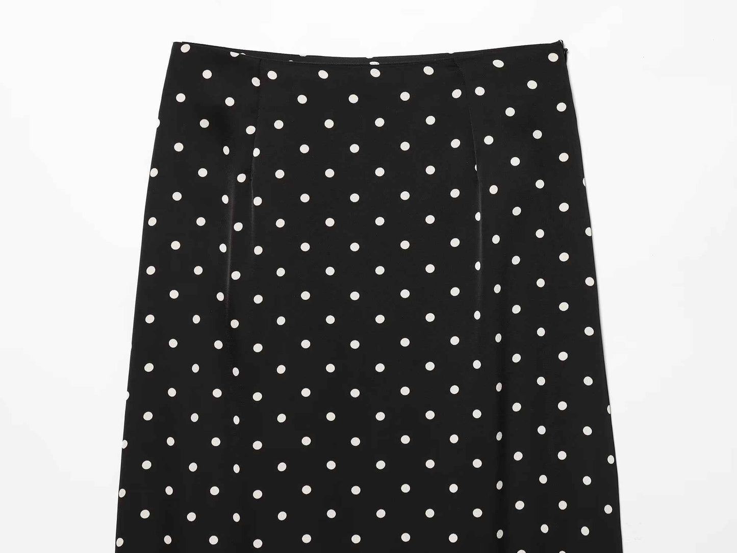 Lace Stitching Polka Dot Printed Skirt