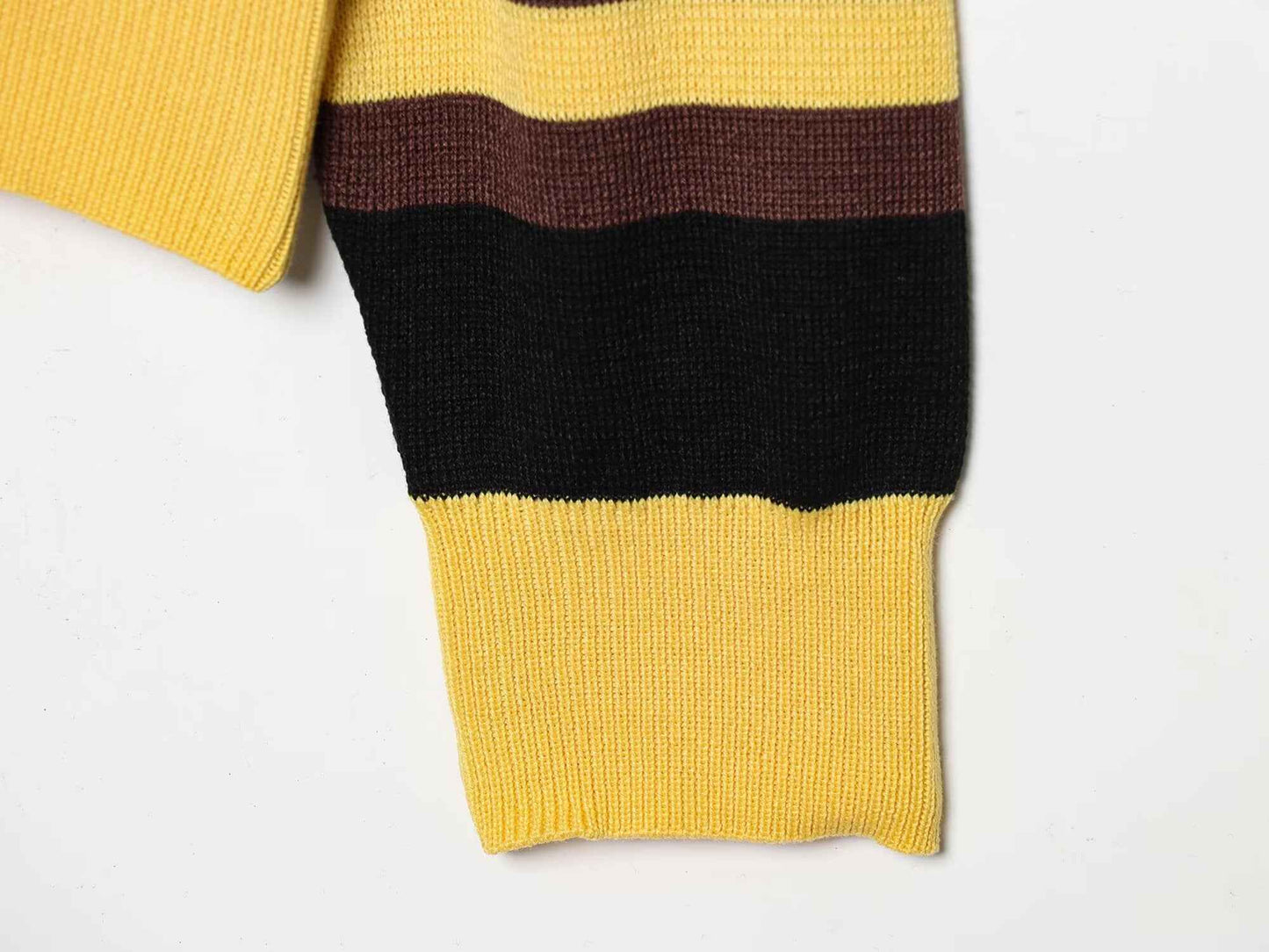All Matching Striped Polo Collar Knitwear Sweater