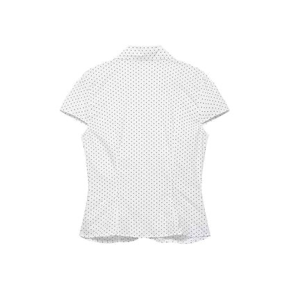 Spring Women's Casual Loose Pleated Poplin T-shirt