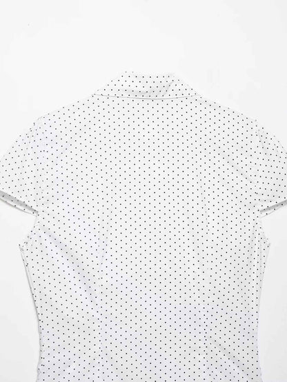 Spring Women's Casual Loose Pleated Poplin T-shirt