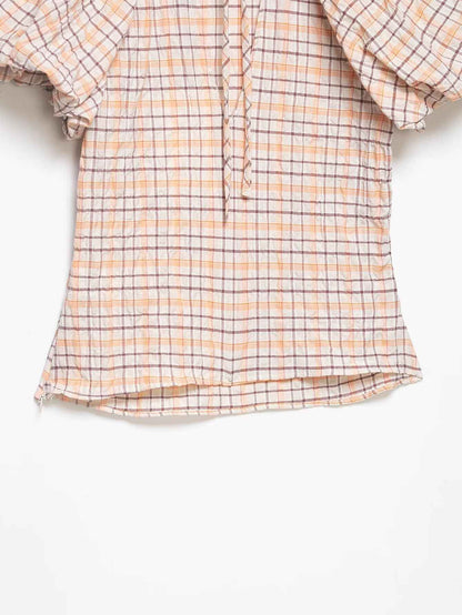 Spring Slim Slimming Balloon Sleeve Poplin T-shirt