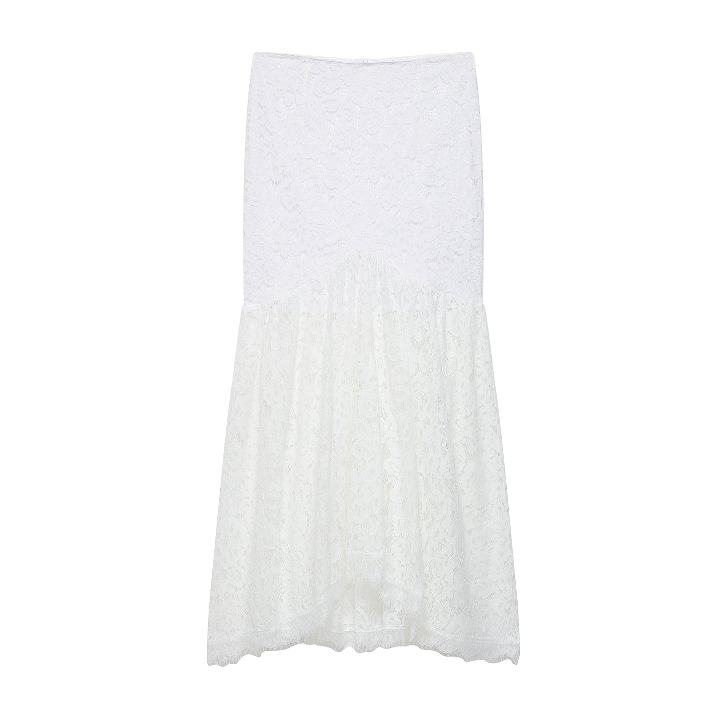 Lace Cutout out Two Piece Skirt Set