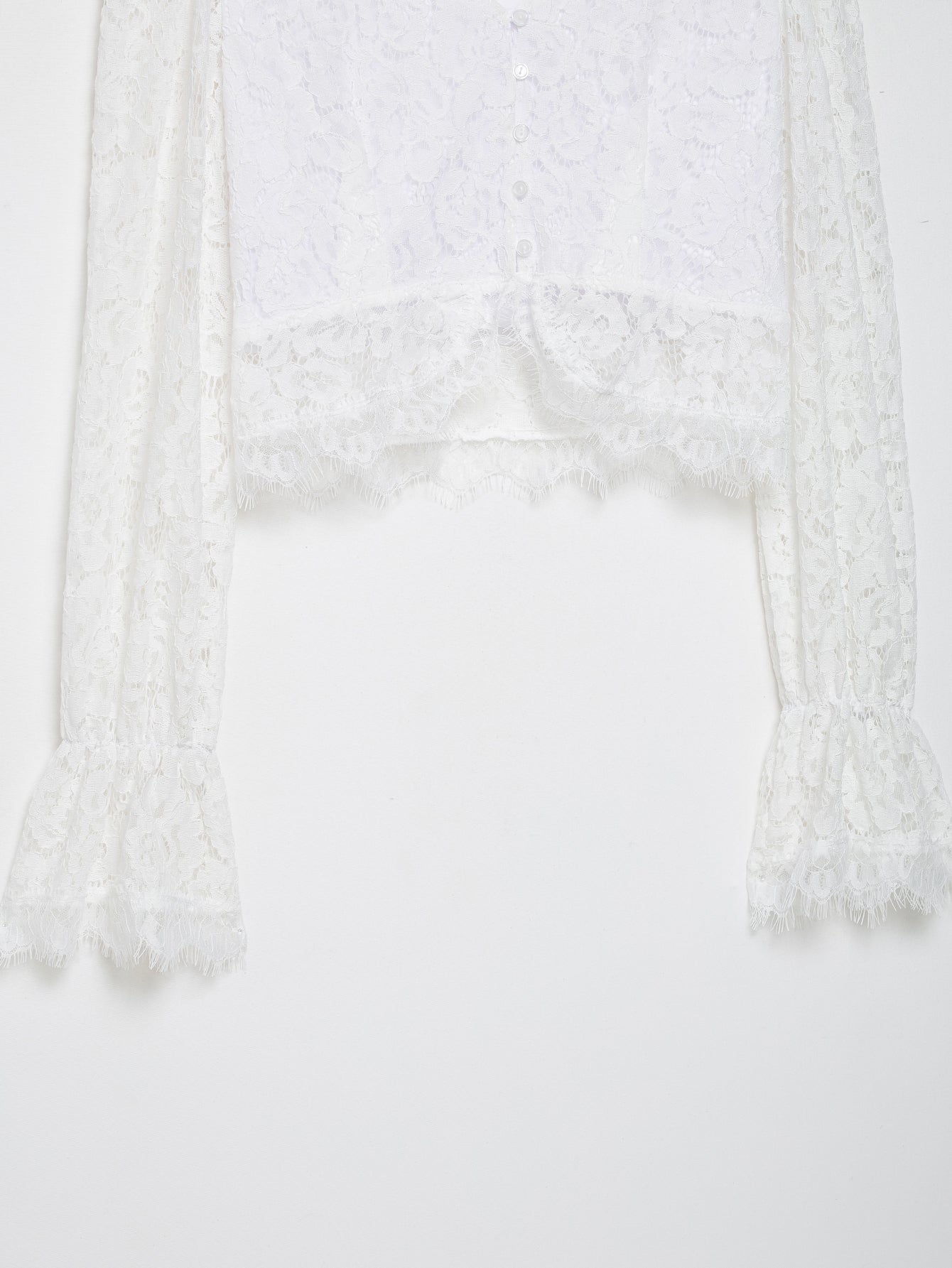 Lace Cutout out Two Piece Skirt Set