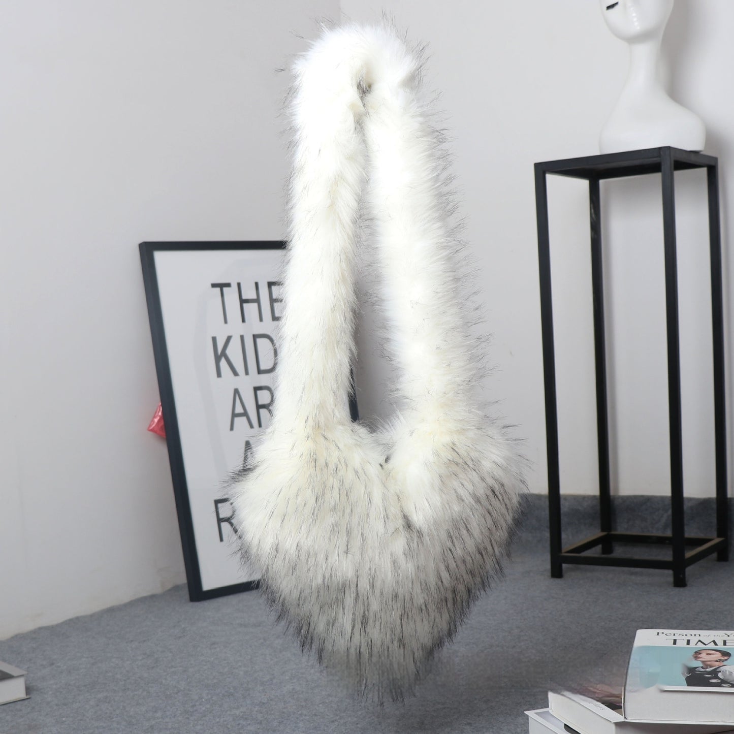 Crossbody Love Women's Fur Plush Big Bag Capacity Personality Purse