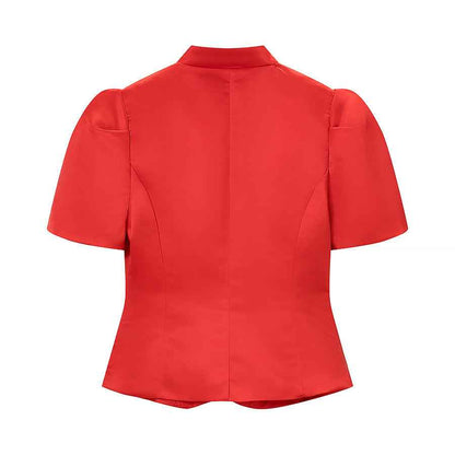 Solid Color Puff Sleeve Blouse MUNSIEUR New Arrivals