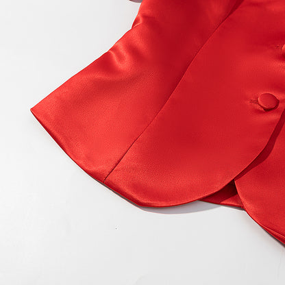 Solid Color Puff Sleeve Blouse MUNSIEUR New Arrivals
