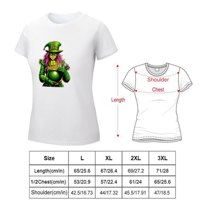 Koleksi Hari St. Patrick T-shirt Wanita "Kimberly" Mafia Leprechaun
