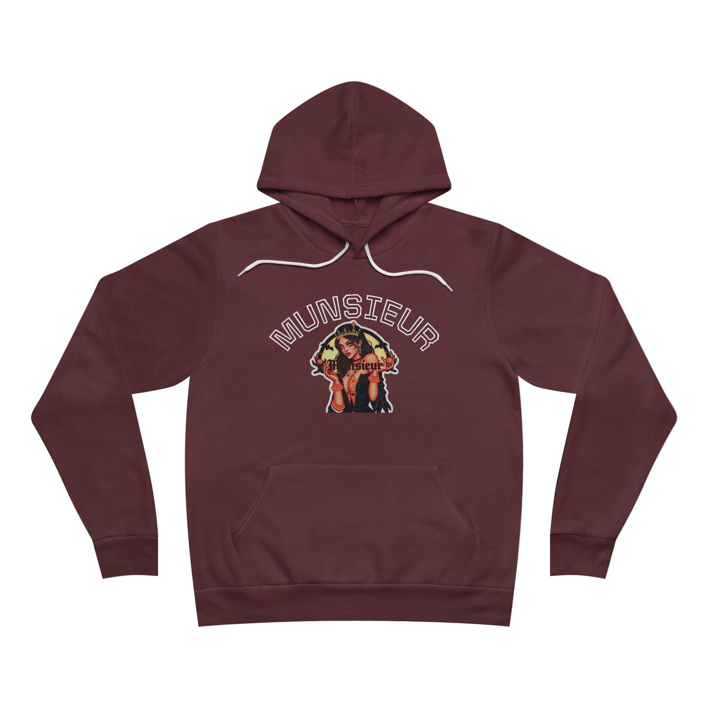 MUNSIEUR Tattooed Queen Pullover Halloween Hoodie Unisex Graphic Sweatshirt Streetwear Fashion Gift for Her Hipster Apparel Unique Design