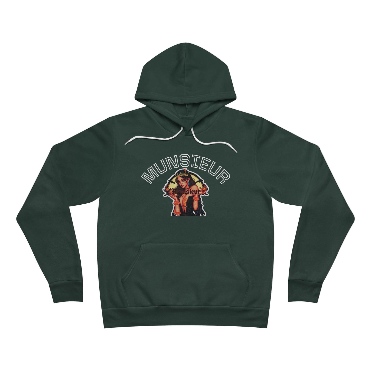 MUNSIEUR Tattooed Queen Pullover Halloween Hoodie Unisex Graphic Sweatshirt Streetwear Fashion Gift for Her Hipster Apparel Unique Design