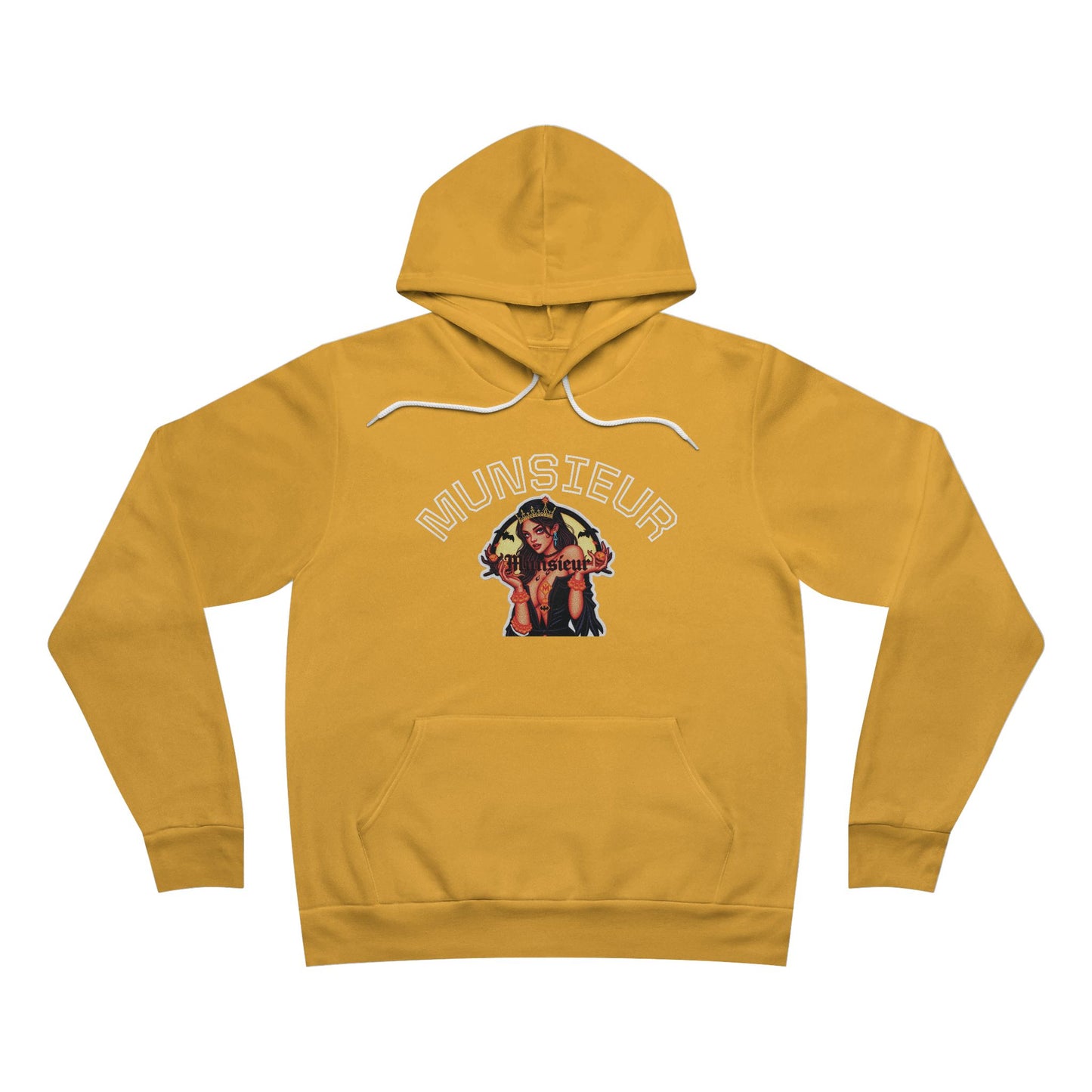 MUNSIEUR Tattooed Queen Pullover Halloween Hoodie Unisex Graphic Sweatshirt Streetwear Fashion Gift for Her Hipster Apparel Unique Design