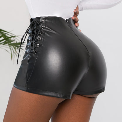 Women's Skinny Faux Leather Bottoms Plus Size Bottoms for Her - Munsieur
