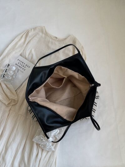 Striped Canvas Tote Bag - Munsieur