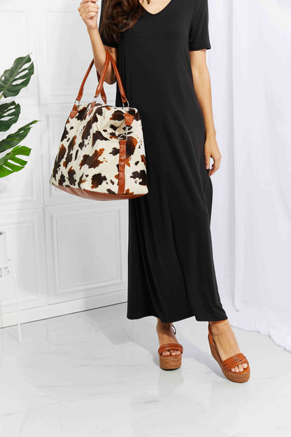 Animal Print Plush Weekender Bag - Munsieur