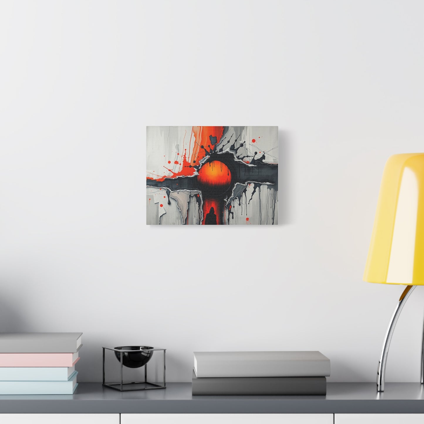 Abstract Sunset Canvas Art, Modern Wall Decor, Unique Home Decoration, Gift for Art Lovers, Contemporary Canvas Print, Living Room Accent