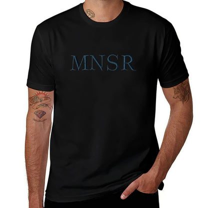 Munsieur Men's Tee Cotton Signature Print Design "MNSR"