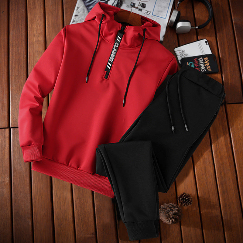 Men's Two-Piece Hoodie Set Clothes Casual