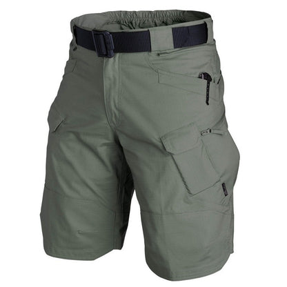Men's Tactical Casual Shorts Streetwear Plaid Fabric Waterproof Free Shipping