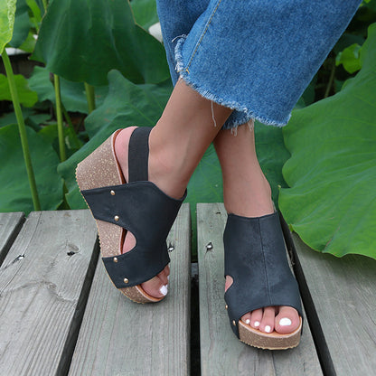 Fish Mouth Handmade Retro Sandals