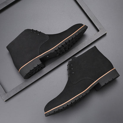 Casual Men's Leather Striders Large Size