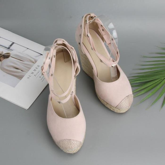 Women's Pumps Heels Espadrilles Wedges Platform  Rivet