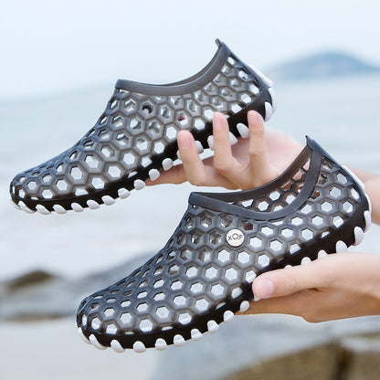 Summer Korean New Style Hollow Beach Flip Flops Breathable