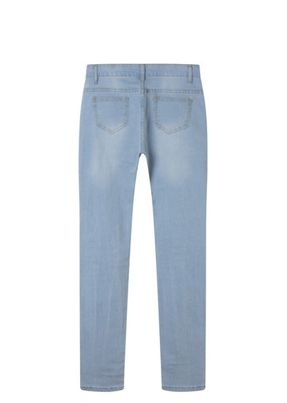 Ripped Jeans Women's European And American Cross-border Hot Models Fashion Plus Size