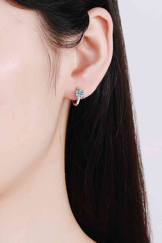 Moissanite Huggie Earrings - Munsieur