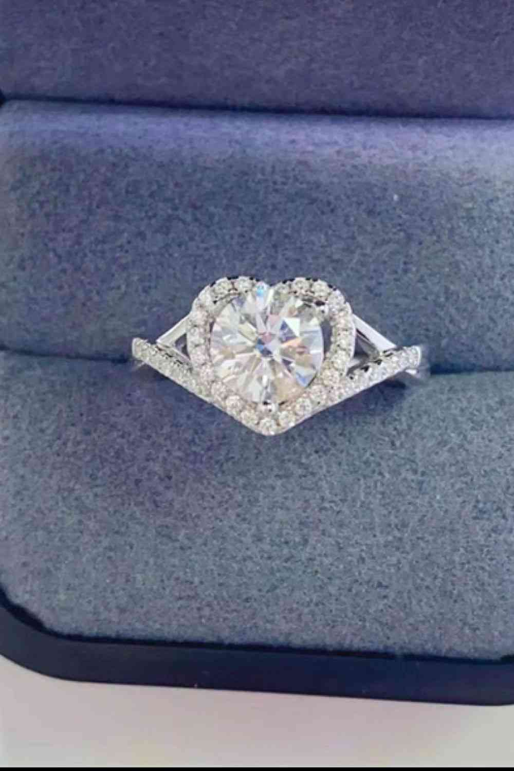 1 Carat Moissanite 925 Sterling Silver Ring - Munsieur