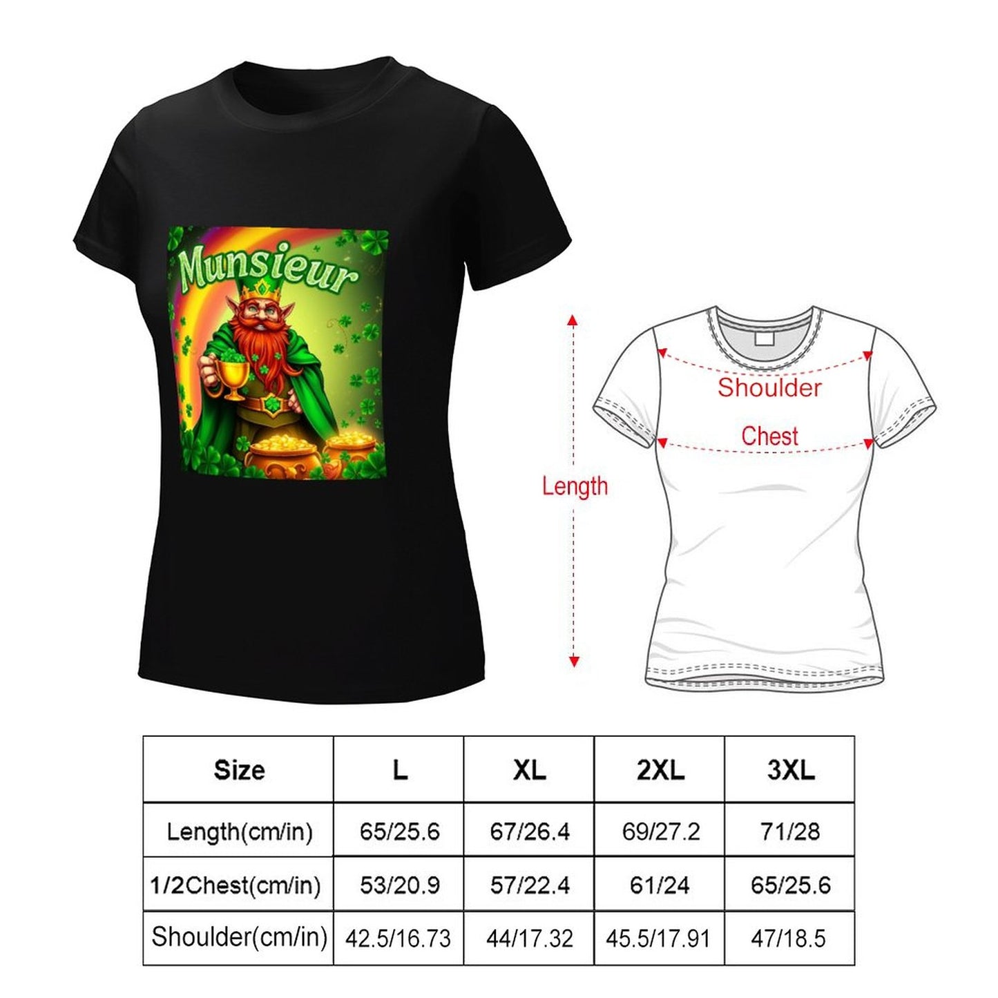 Munsieur St. Patrick's Day Collection T-Shirt for Women – Lucky Charm II