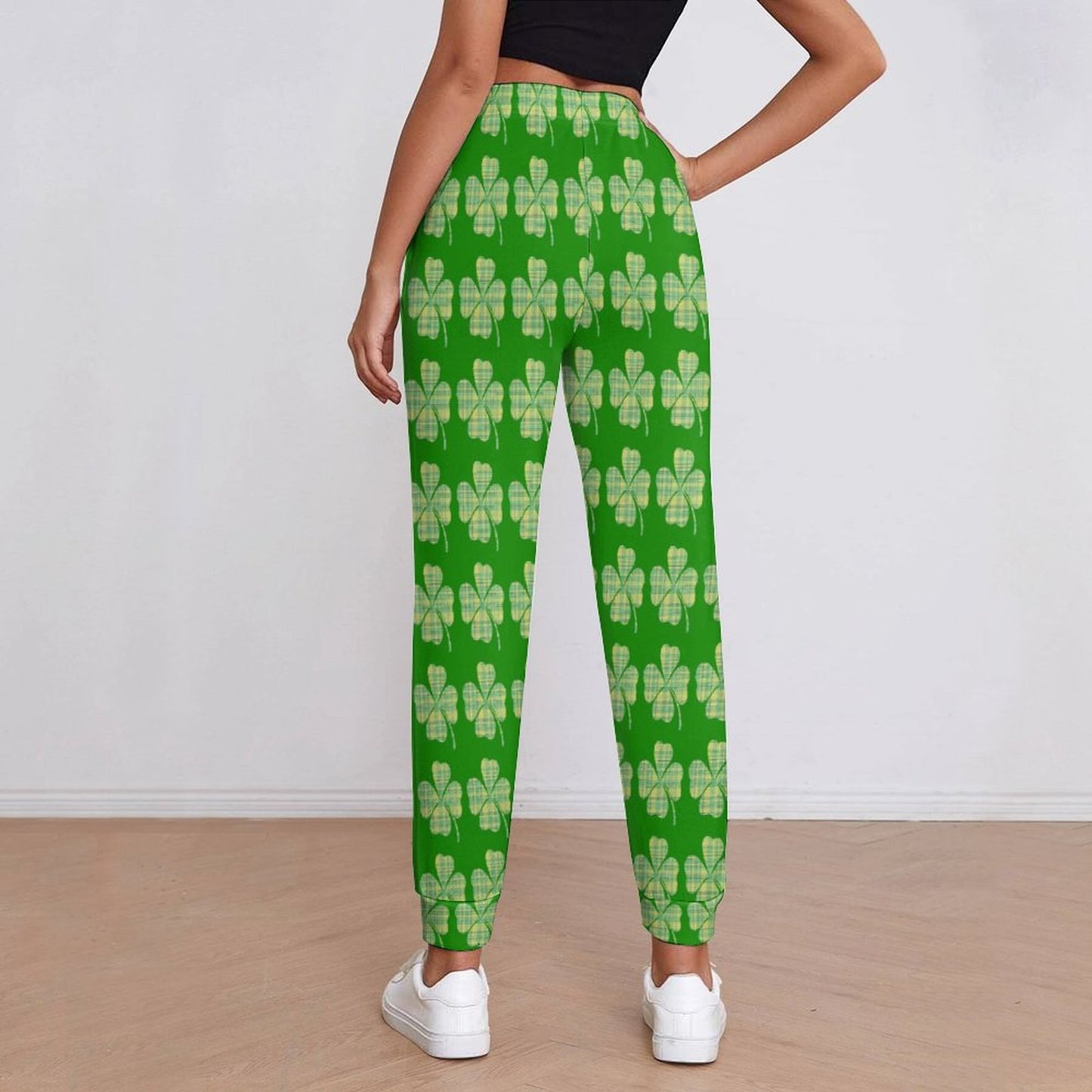 Munsieur St. Patrick's Day Collection Women's Shamrock Leggings overnights