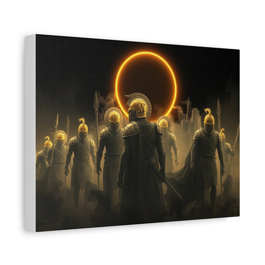 Epic Warrior Wall Art, Matte Canvas Print, Home Decor, Fantasy Art, Gift for Gamers, Movie Lovers, Historical Enthusiasts