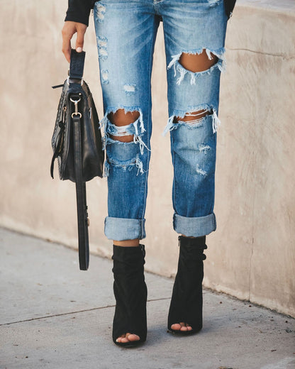 Women's Casual Ripped Jeans