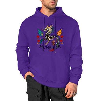 Munsieur Inferno Crest: Dragon Hoodie for Men - Munsieur