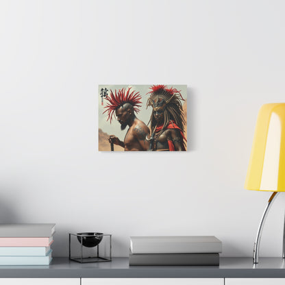 Artistic Matte Canvas Print, African Culture Decor, Unique Wall Art, Home Decoration, Spiritual Art, Black History