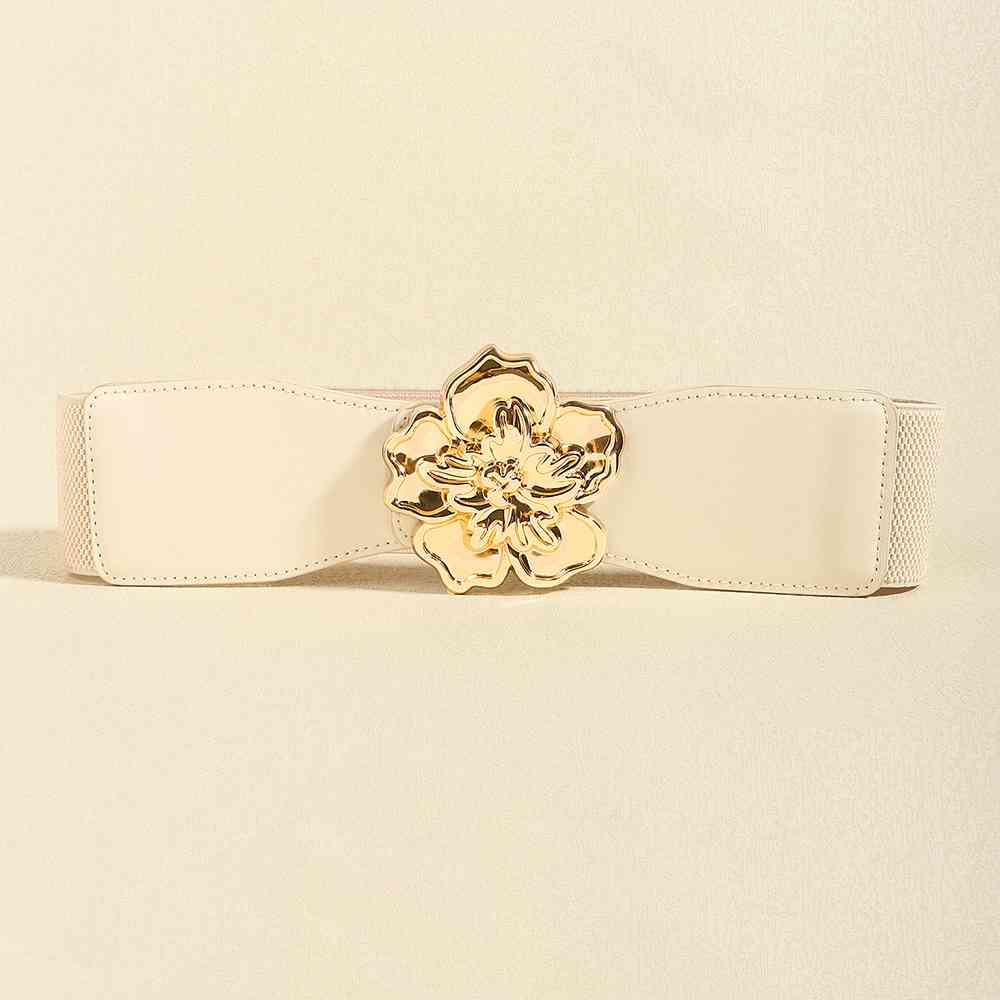 Flower Alloy Buckle Elastic Belt - Munsieur