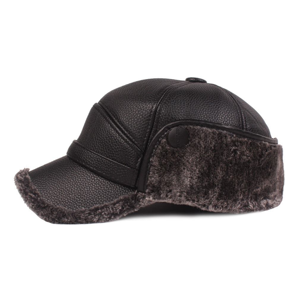 Leather Hat Retro Vibe Hat Warm Fashion