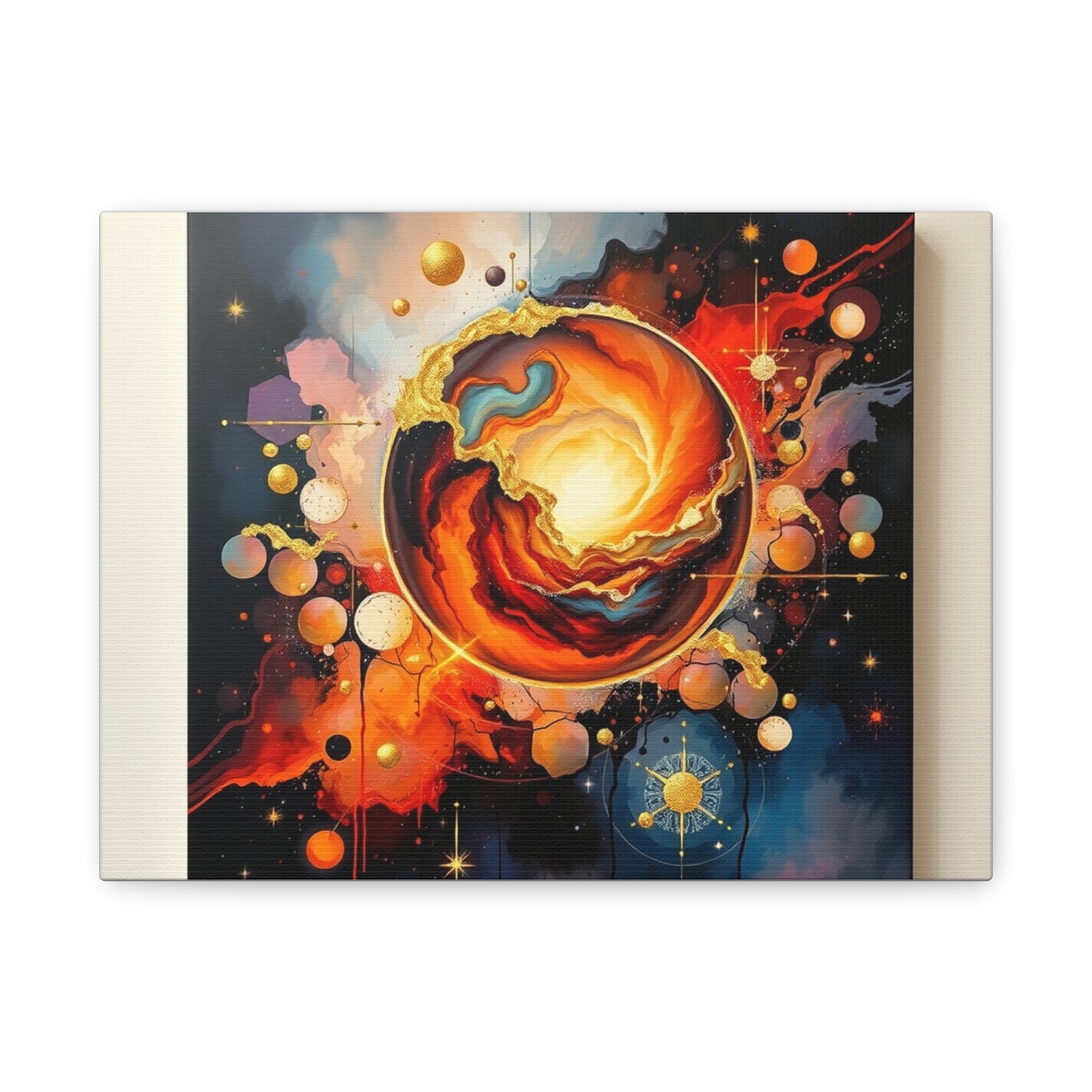 Cosmic Art Canvas Print - Vibrant Space Decor, Galaxy Wall Art, Gift for Astronomy Lovers, Home Decor, Celestial Art