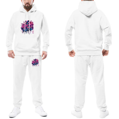MUNSIEUR Design Graphic Hoodie Set for Men