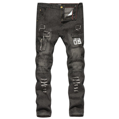 Slim-fit Ripped Pants