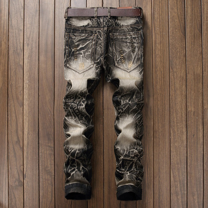 Men's Versatile Fashionable And Comfortable Embroidered Pants