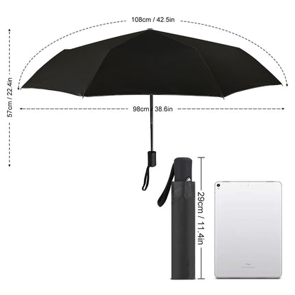 Automatic Umbrella with skull pattern inside & black outside Accessories