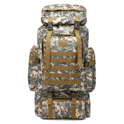 Camouflage backpack mountaineering