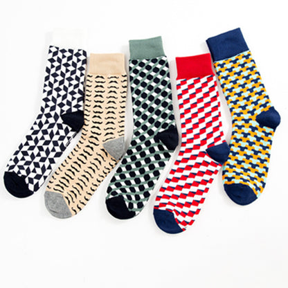 Men's Casual Mid-calf Casual Cotton Socks - Munsieur