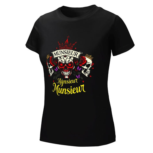 Munsieur Women's Custom T-Shirt "Agnsieur" Streetwear for Her