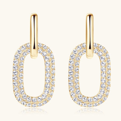 2.16 Carat Moissanite 925 Sterling Silver Earrings - Munsieur