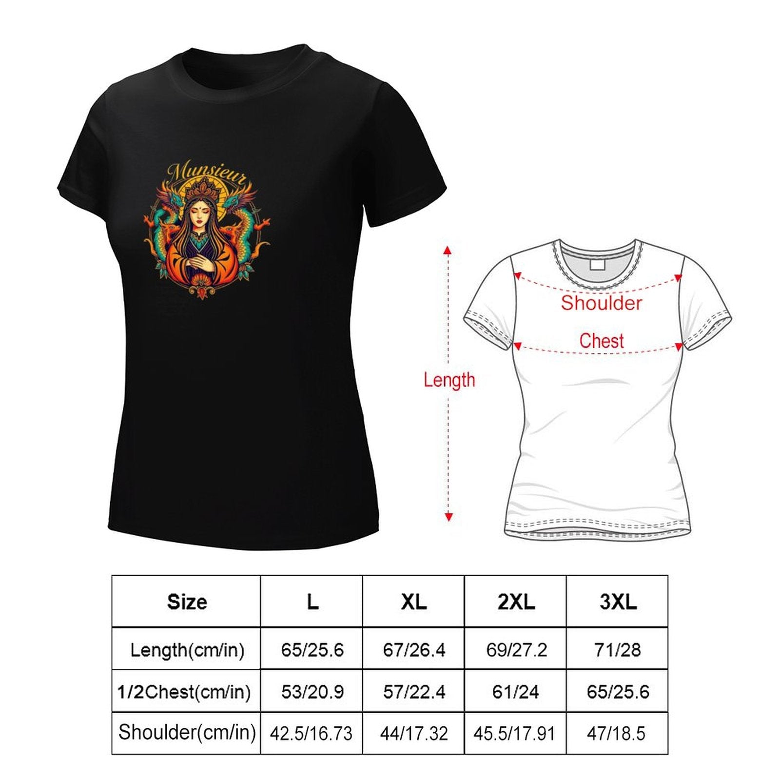 Munsieur T-Shirt for Women: Timeless Simplicity with a Premium Fit - Munsieur